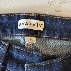 Ava & Viv Dark Blue Denim Pants